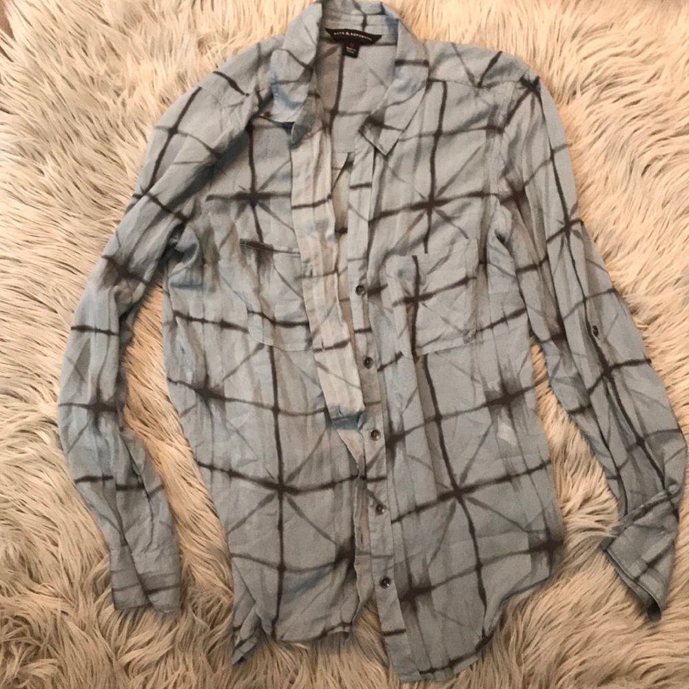Rock & Republic Blue Blouse